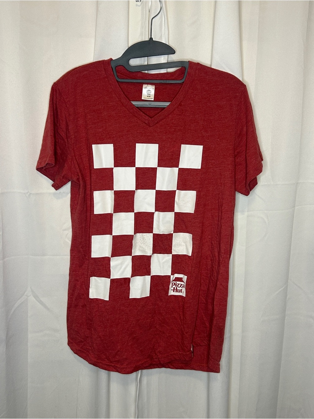 Women’s Red V-Neck Pizza Hut T-Shirt